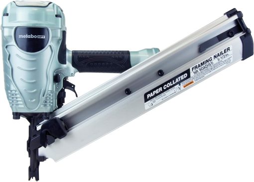 Metabo HPT Framing Nailer | Pro Preferred Brand of Pneumatic Nailers | 30 Degree Magazine | Accepts 2-Inch to 3-1/2-Inch Paper Collated Nails | Ideal for Framing, Flooring, & Roof Decking | NR90ADS1