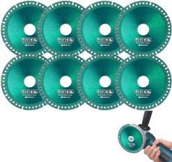 Indestructible Disc for Grinder, Composite Multifunctional Cutting Saw Blade, Indestructible Disc 2.0 - Cut Everything in Seconds, Ultra-Thin Diamond Circular Saw Blade for Angle Grinder (8PCS)