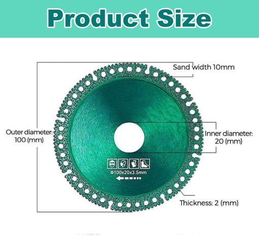 Indestructible Disc for Grinder, Composite Multifunctional Cutting Saw Blade, Indestructible Disc 2.0 - Cut Everything in Seconds, Ultra-Thin Diamond Circular Saw Blade for Angle Grinder (8PCS)
