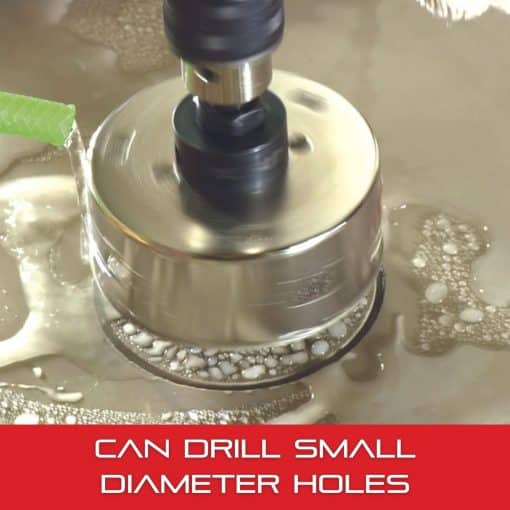 Starrett Diamond Grit Hole Saw - Ideal for Drilling Small Diameter Holes - 1-1/4" Diameter, 1-5/8" Cutting Depth, 5/8-18 Thread Size, XA2/XA10 Arbor Type, Silver - KD0114-N