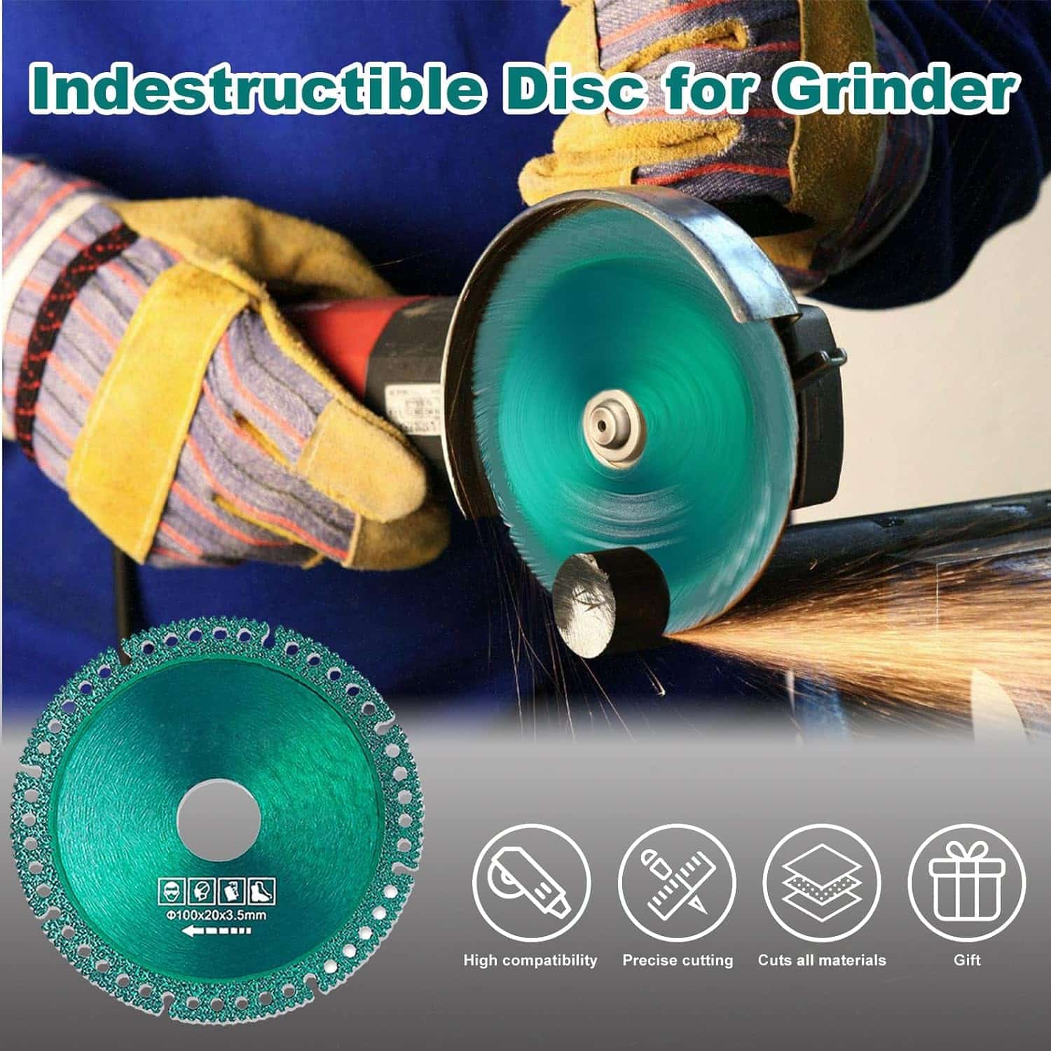 8PCS x Indestructible Disc for Grinder Indestructible Disc 2.0 Cut  Everything