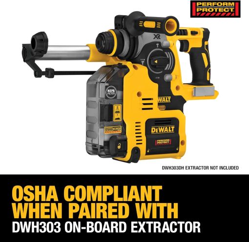 DEWALT 20V MAX SDS Rotary Hammer Drill, Cordless, 3 Application Modes, Bare Tool Only (DCH273B)