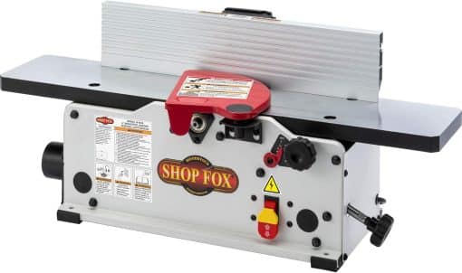 Shop Fox W1876 6" Benchtop Jointer with Spiral-Style Cutterhead & Microjig Grr-Ripper GR-100 3D Table Saw Pushblock, Yellow