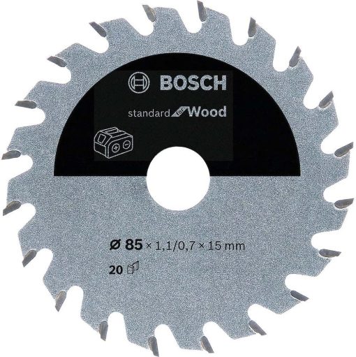 Bosch Professional Circular Saw Blade Standard for Wood (Wood, 85 X 15 X 1.1 mm, 20 Teeth, Accessory Cordless Circular Saw)